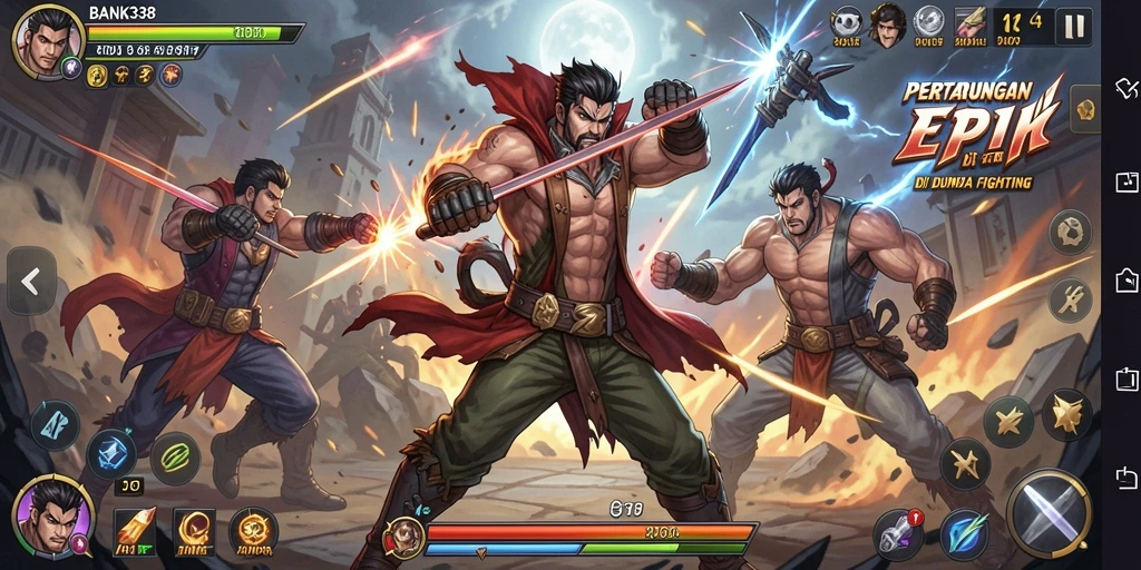 Tangkapan layar gameplay yang mendebarkan dalam BANK338.