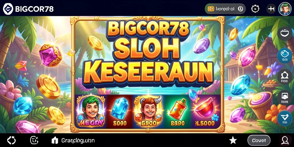 Tampilan menarik dan seru saat bermain slot BIGCOR78.