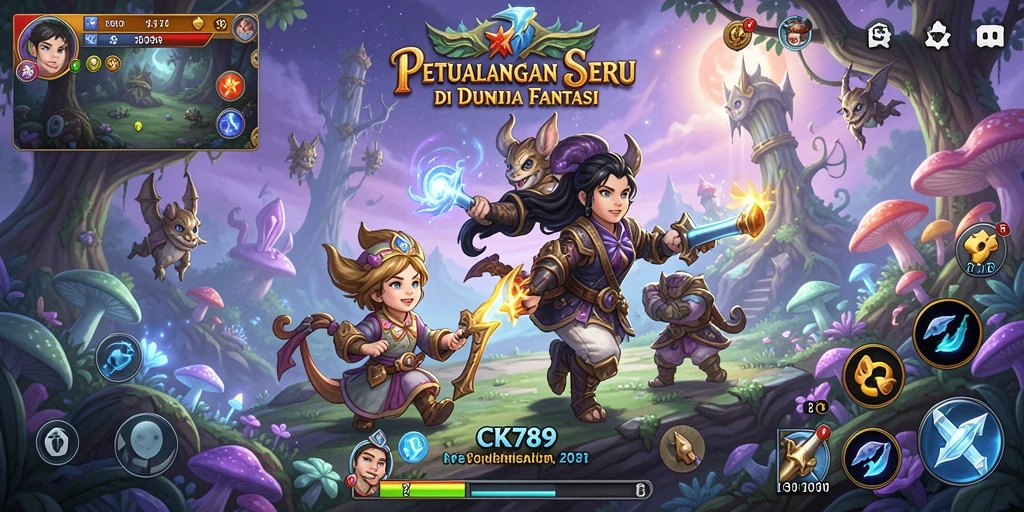 Screenshot CK789 menampilkan momen seru dalam permainan petualangan.