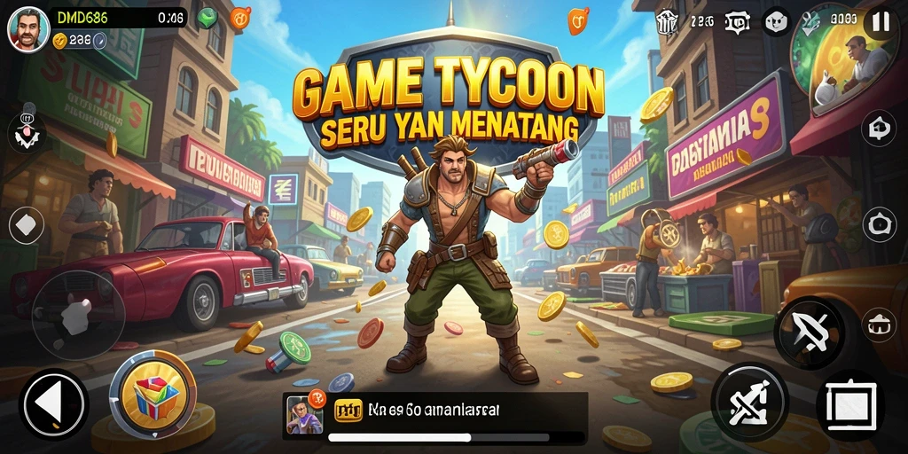 Tampilan gameplay DMD686 yang menarik dan dinamis.