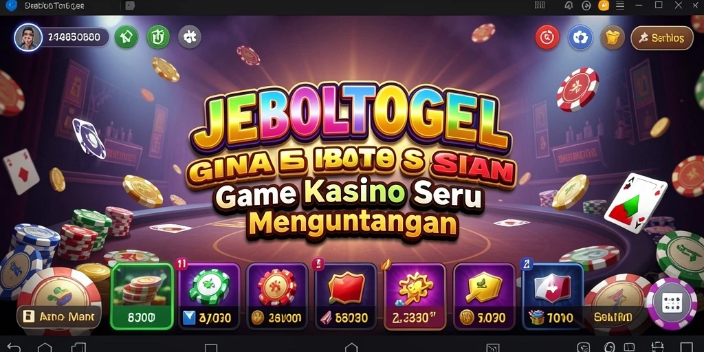 Screenshot gameplay JEBOLTOGEL menampilkan keseruan permainan Kasino.