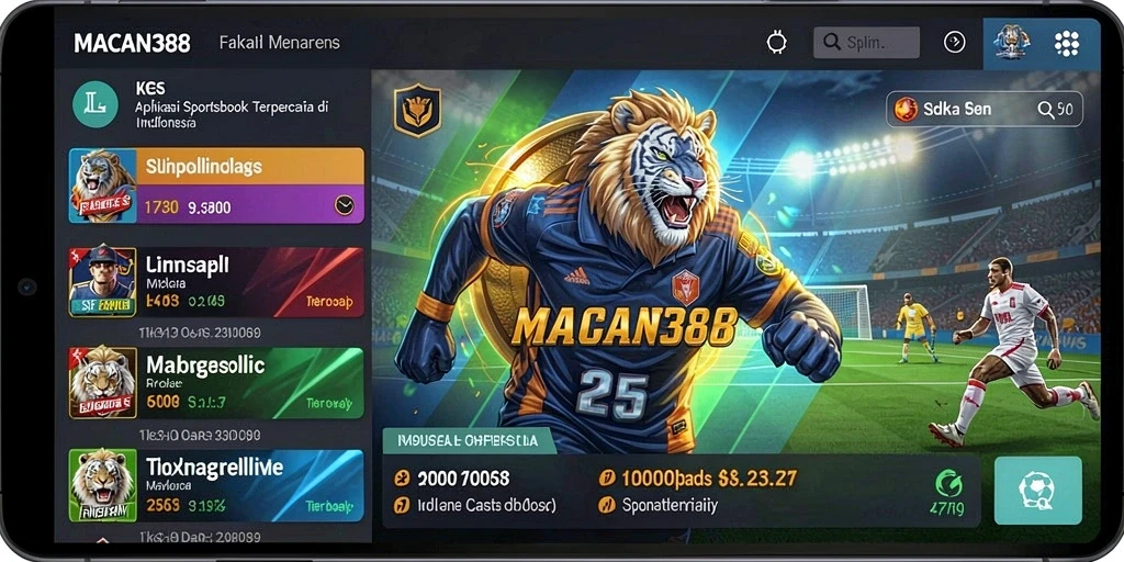 Tampilan gameplay Sportsbook yang menarik dan interaktif.
