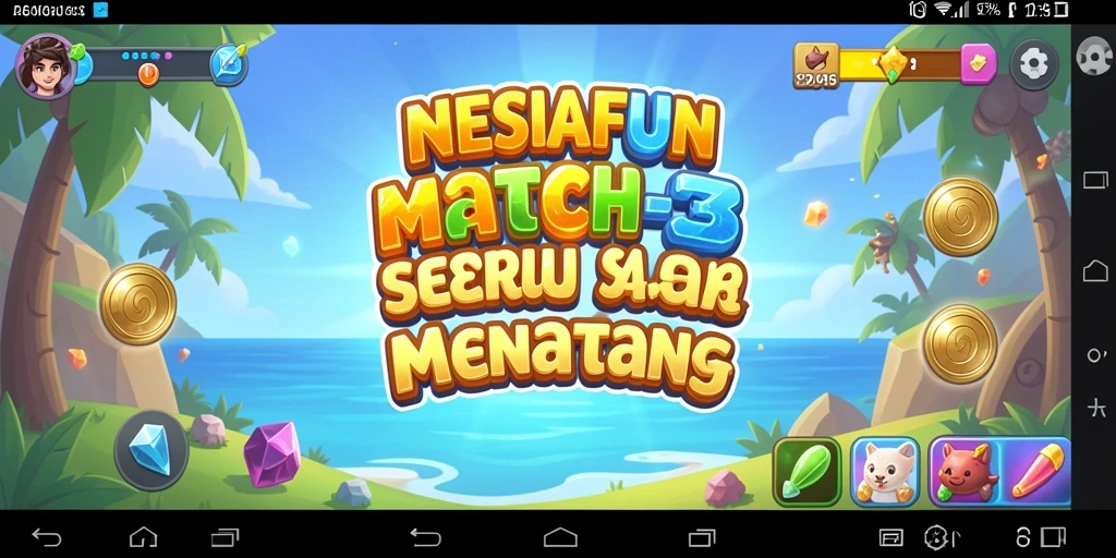 Tampak gameplay seru ASM NESIAFUN dengan grafis colorful.