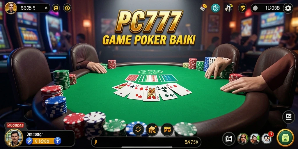Tangkapan layar permainan poker mendebarkan dengan grafik yang luar biasa.
