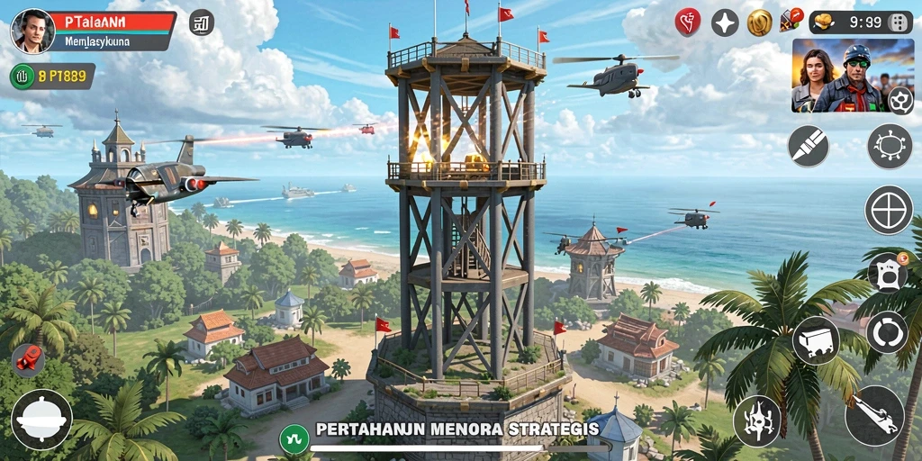 Screenshot PT89 menampilkan gameplay seru dan strategi tower defense yang mendebarkan.