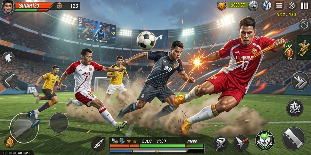 Tampilan menarik dari gameplay SINAR123 yang menampilkan aksi olahraga.