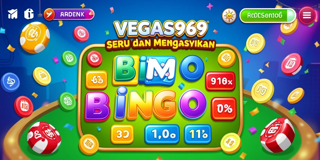 Tampilan gameplay Bingo yang menarik dan seru di VEGAS969.