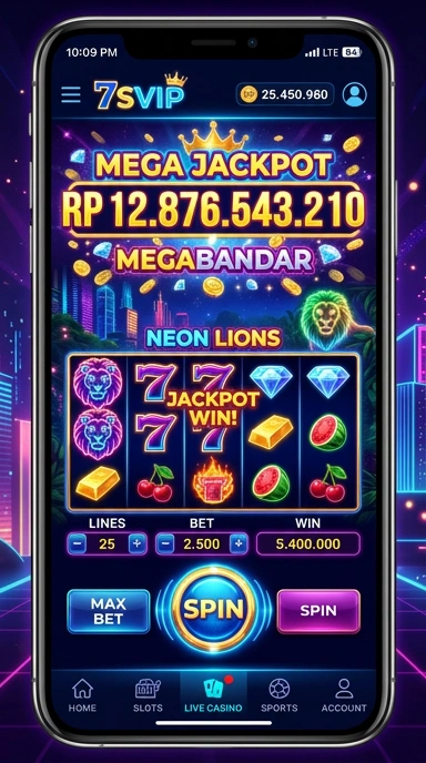 Tampilan antarmuka pengguna 7svip yang bersih dan intuitif.